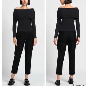 MSGM Off The Shoulder Top-BLACK
